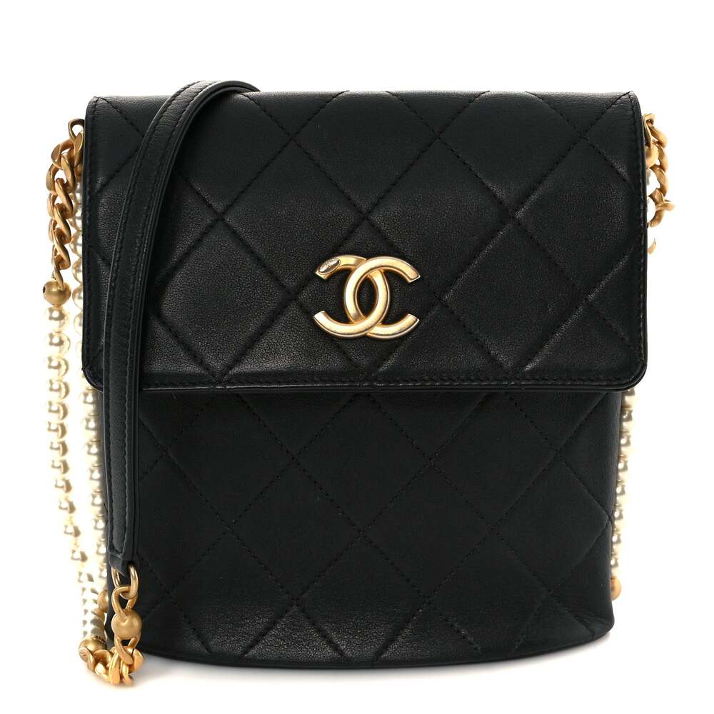 Chanel Calfskin Quilted Pearl Small #307936C24B